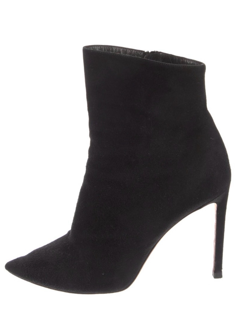 Jimmy Choo Black Suede Pointed Toe Stiletto Ankle Bootie